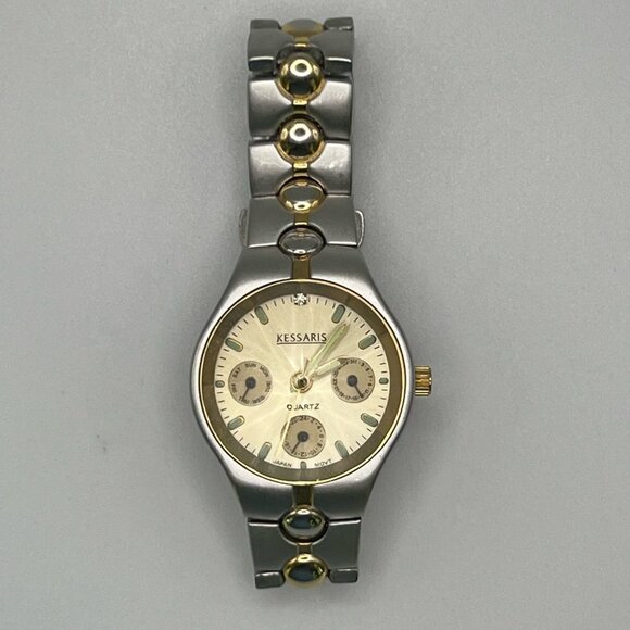 Kessaris Gold and Silver Ladies Watch Working - Picture 8 of 9